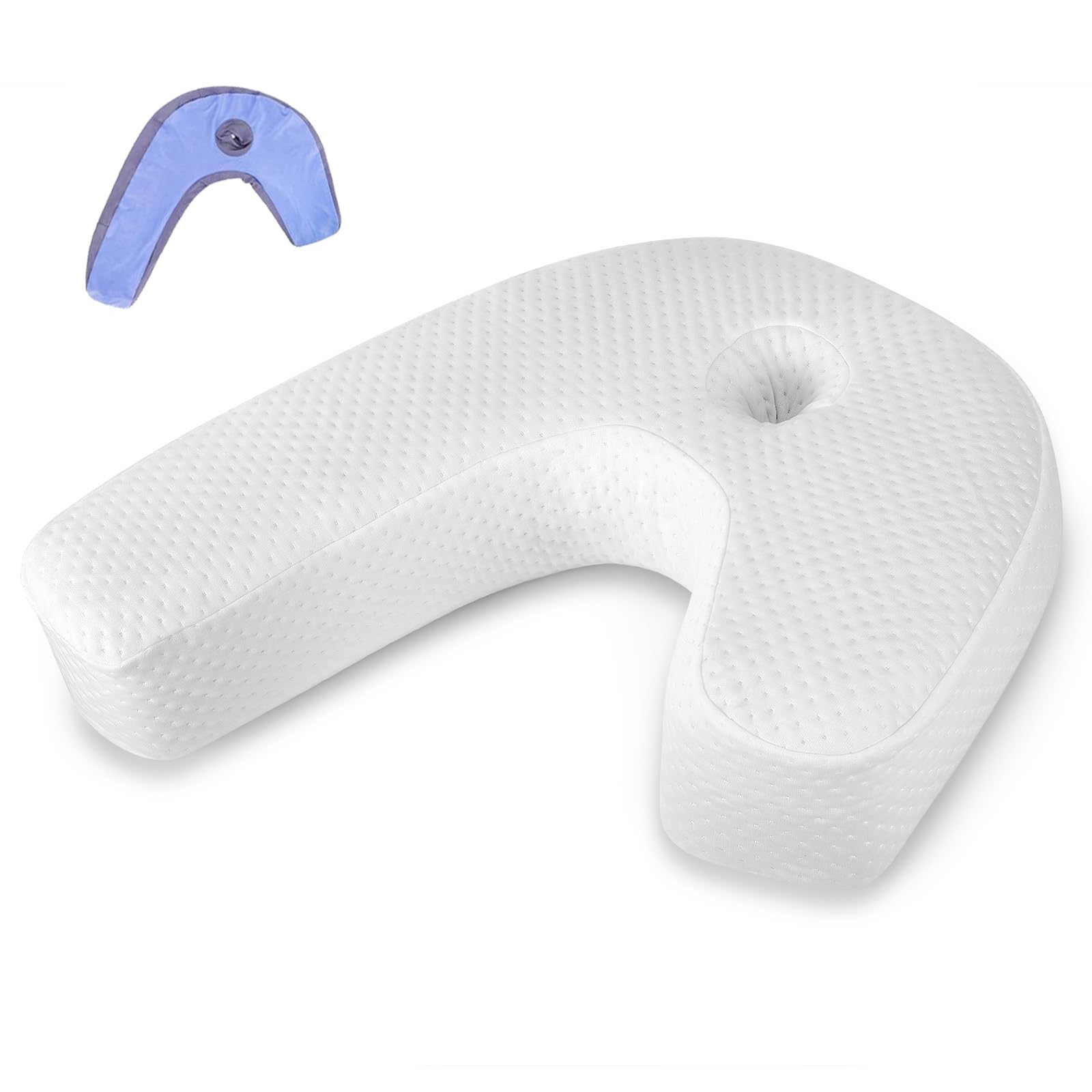 Amazon.com: AMZDOTD Side Sleeper Pillow,J-Shaped Side